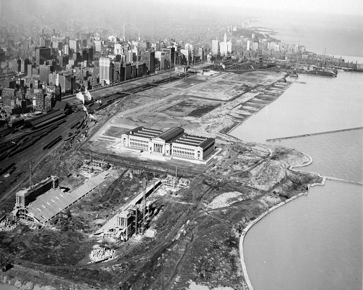 Soldier Field under Construction 1923 Print Shop City Merch