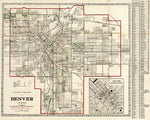1920 Map of Denver Print