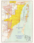 1926 Map of Miami Print