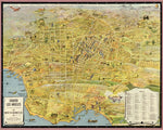 1932 Pictorial Map of Greater Los Angeles Print