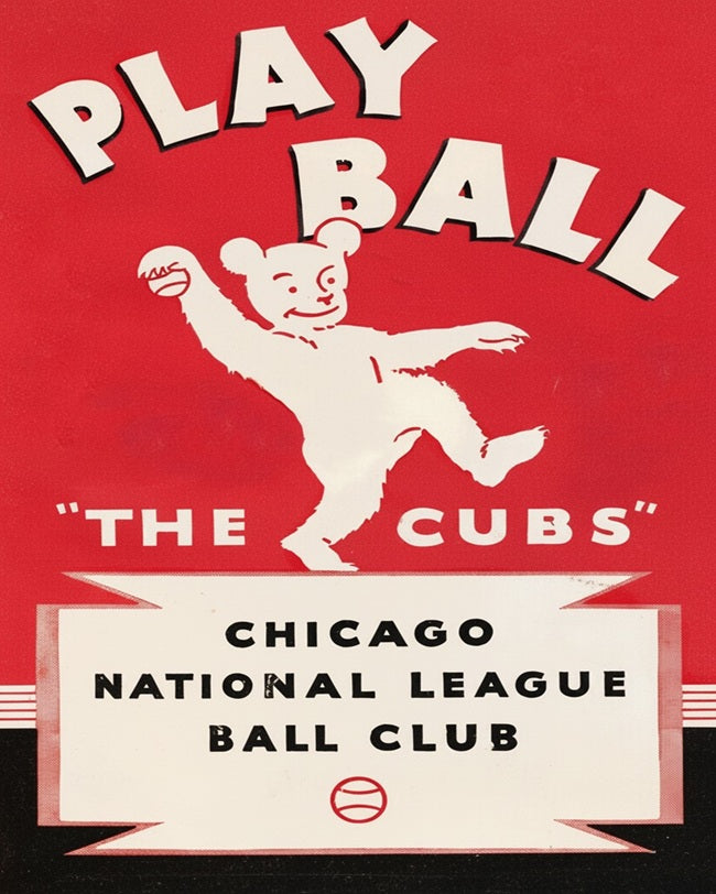 1934 Chicago Cubs Poster Print