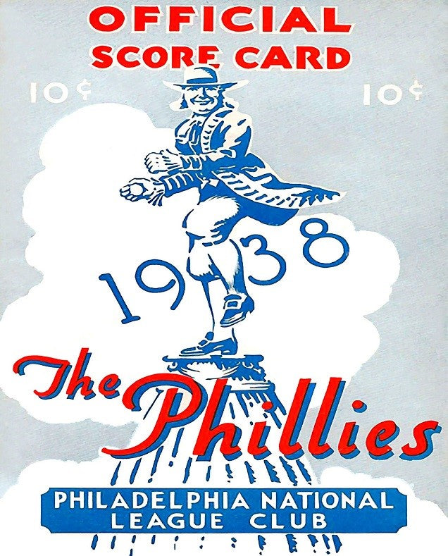1938 Philadelphia Phillies Scorecard Print