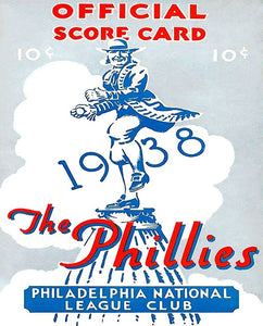 1938 Philadelphia Phillies Scorecard Print