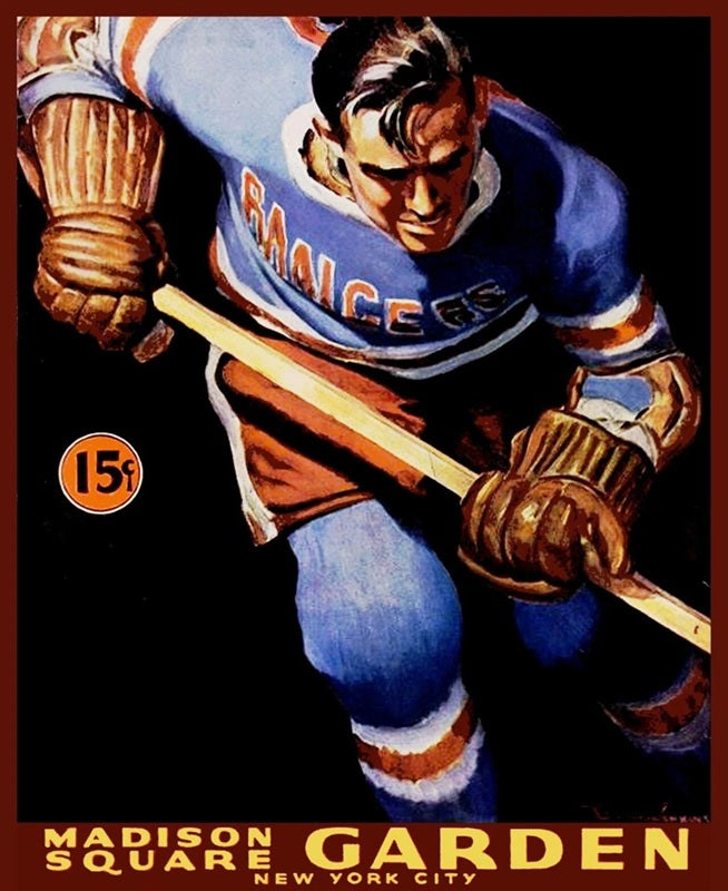 1943 NY Rangers Poster Print