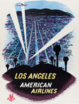 1950s AA LA Travel Poster Print