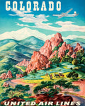 1950s United Colorado Travel Poster Print