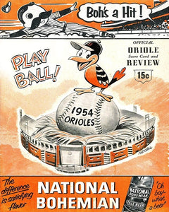 1954 Baltimore Orioles Poster Print
