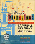 1955 Disneyland Opening Ceremony Poster