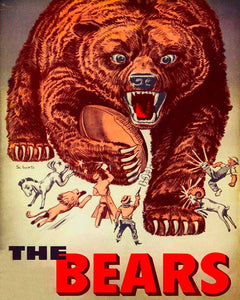 1958 Chicago Bears Poster Print