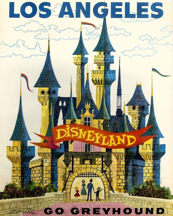 1960s Disneyland Travel Poster