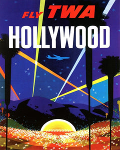 1960s TWA Hollywood Poster Print