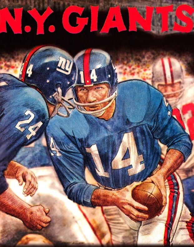 1963 NY Giants Poster Print