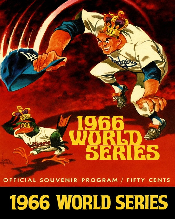 1966 LA Dodgers World Series Poster Print