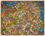 1989 San Francisco "Oz by the Bay" Map Print