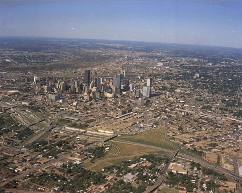 Aerial Dallas 1960s Print