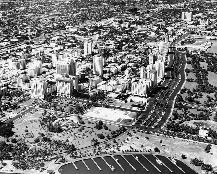 Aerial Miami 1939 Print