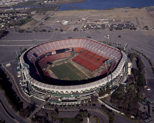 Aerial view of Candlestick Park 1990s Print