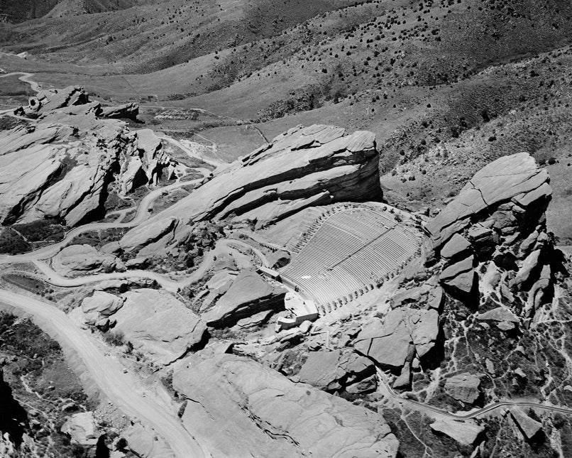 Aerial view of Red Rocks 1944