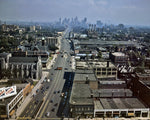 Aerial view of Woodward Avenue 1942 Print