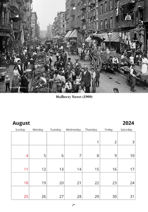 Historic NYC 2024 Calendar