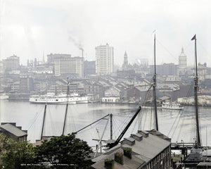 Baltimore from Federal Hill 1903 Color Print