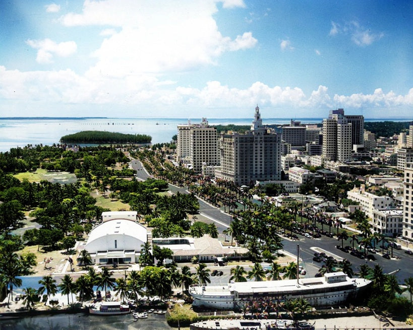 Bayfront Park 1951 Color Print
