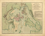 British Map of Boston 1775 Print