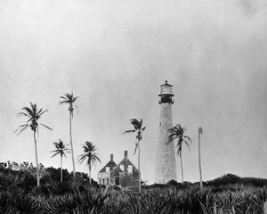 Cape Florida Lighthouse 1870s Print
