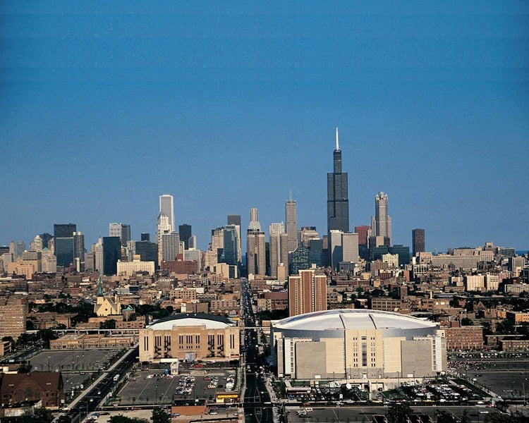 Chicago Stadium and the United Center 1994 Print