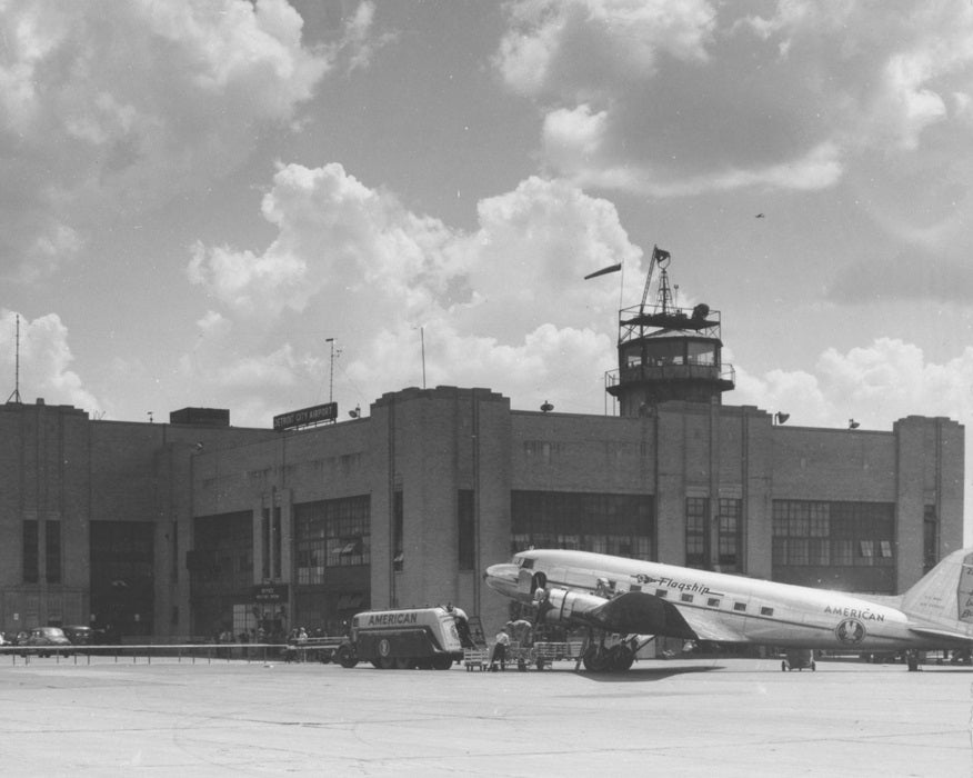Detroit City Airport 1945 Print