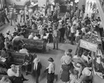 Detroit's Greyhound Bus Depot 1942 Print