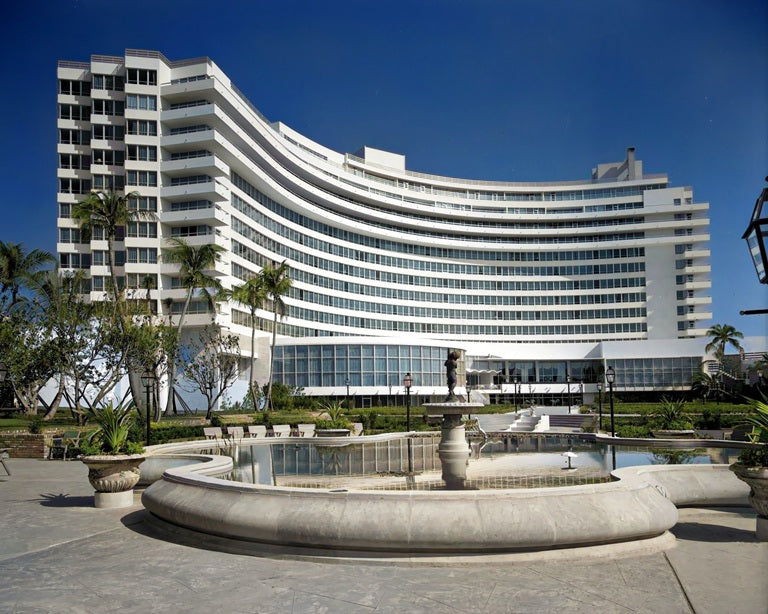 Fontainebleau Hotel Miami Beach 1955 Color Print