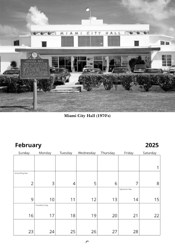 Historic Miami 2025 Calendar