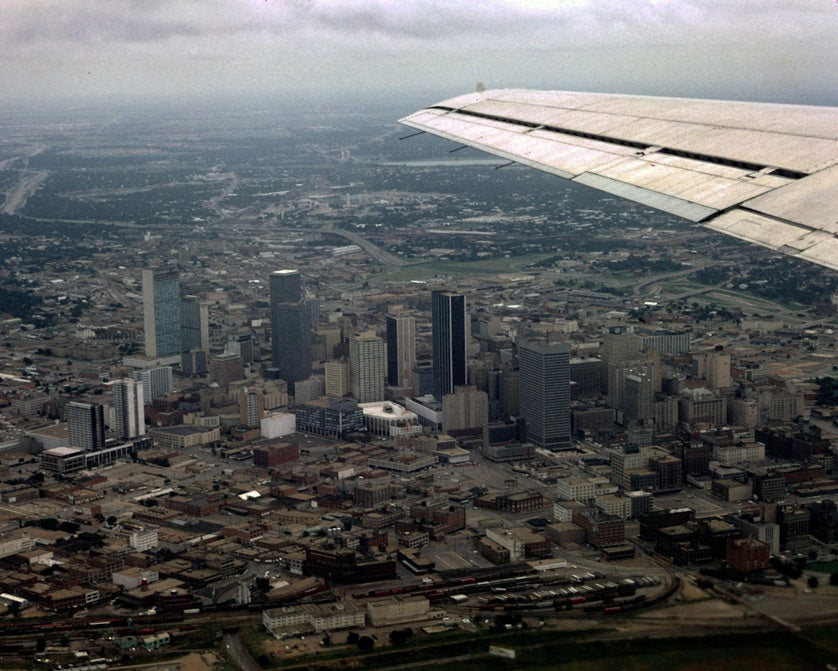 Flying over Dallas 1968