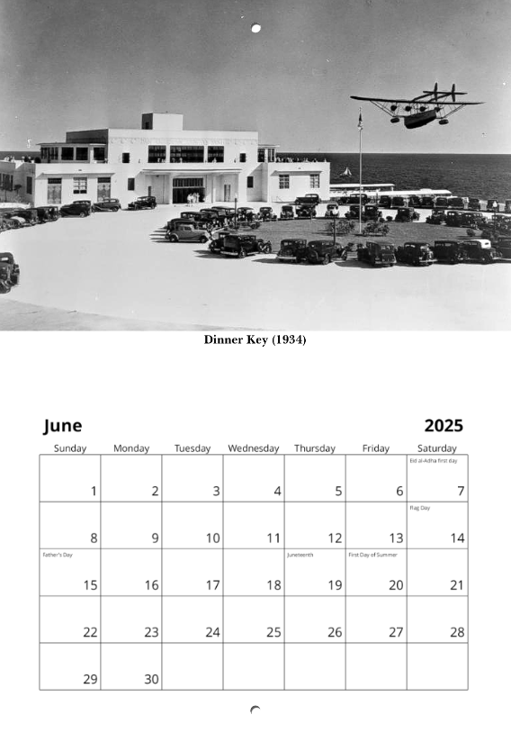 Historic Miami 2025 Calendar