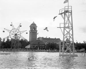 Lakeside Amusement Park 1910s Print