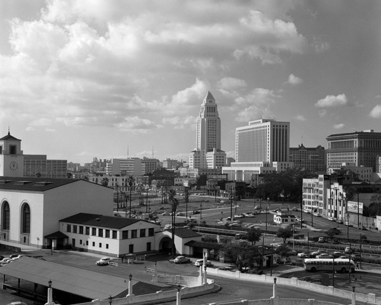 Los Angeles Civic Center 1950s Print