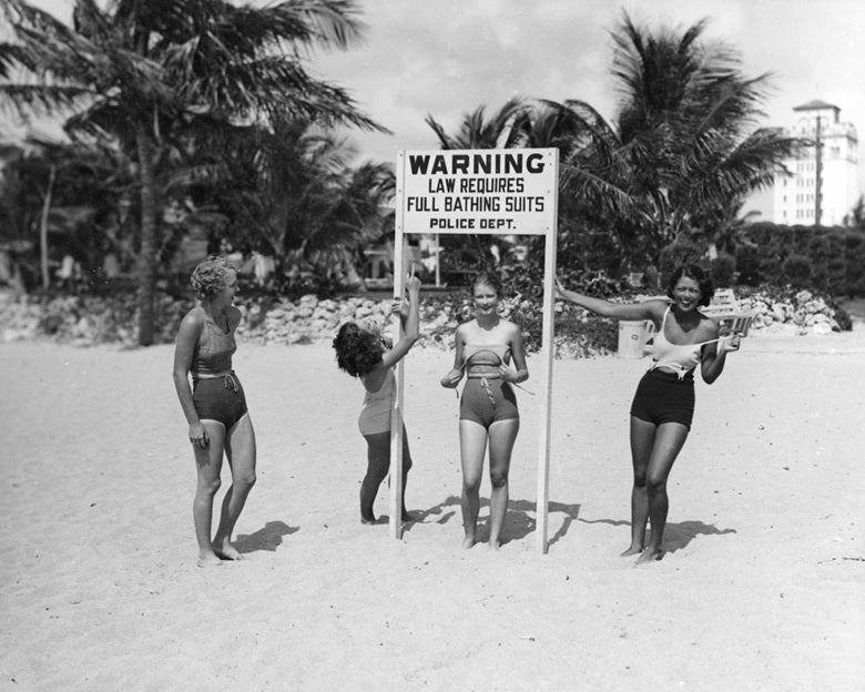 Miami Beach Sign 1934 Print