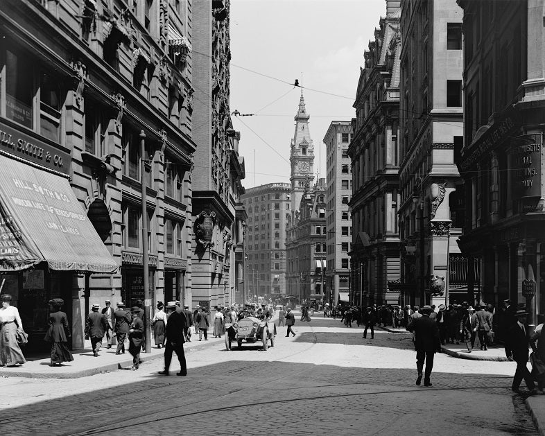 Milk Street 1910s Print