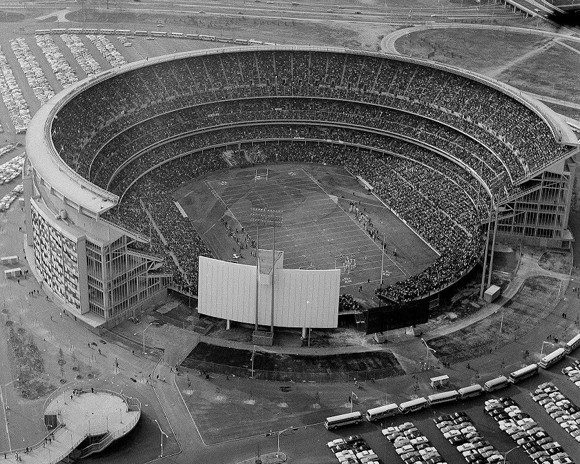 NY Jets at Shea Stadium 1960s Print