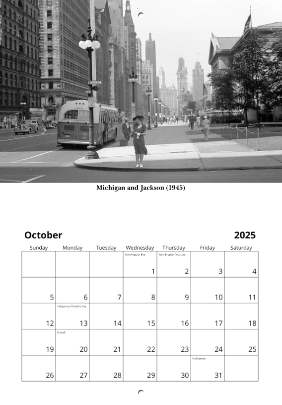 Historic Chicago 2025 Calendar