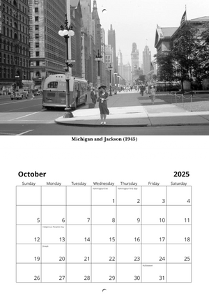 Historic Chicago 2025 Calendar