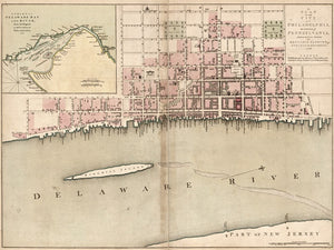 Plan of the city of Philadelphia 1776 Print