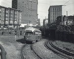 Streetcar at the Tremont Street Tunnel 1940s Print