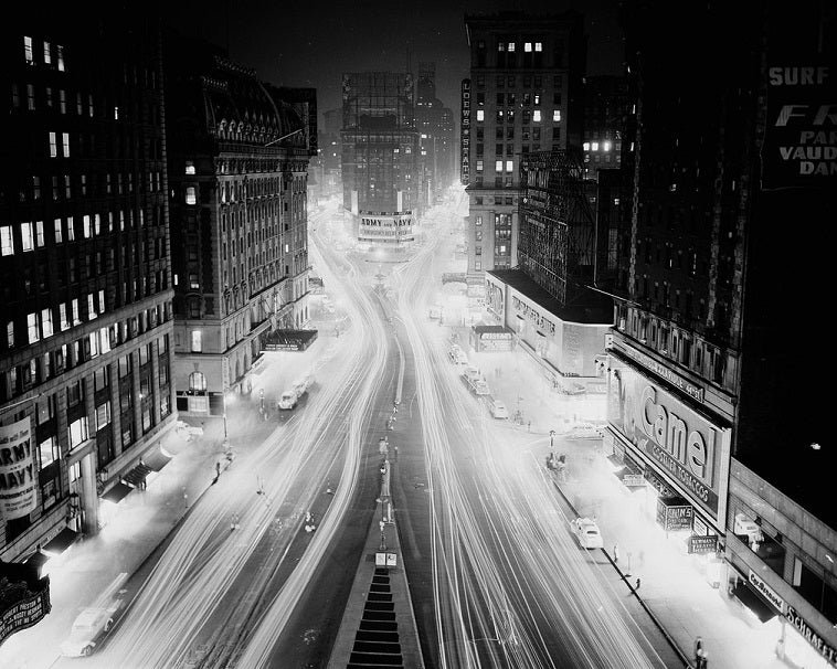 Times Square 1940s Print