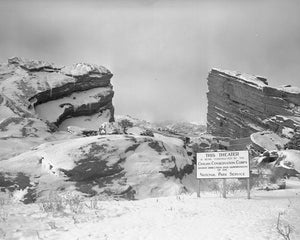 Unfinished Red Rocks Amphitheatre 1930s Print