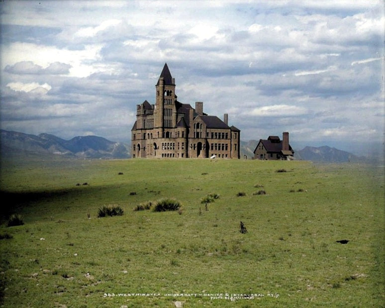 Westminster University 1909 Color Print