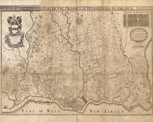 1681 Map of the Province of Pennsylvania