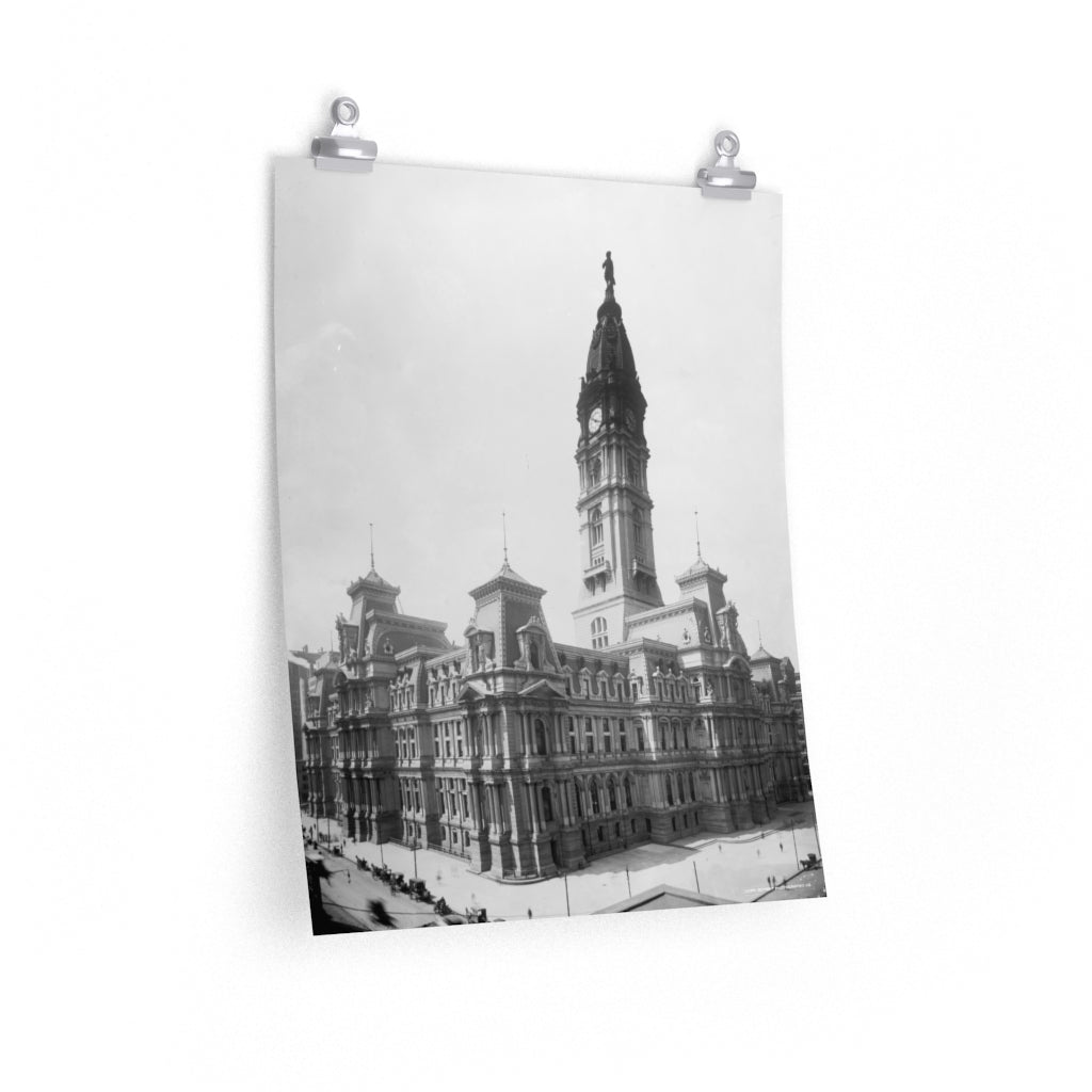 Philadelphia City Hall 1905 - Poster Size