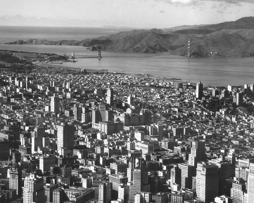 Aerial San Francisco 1934 Print